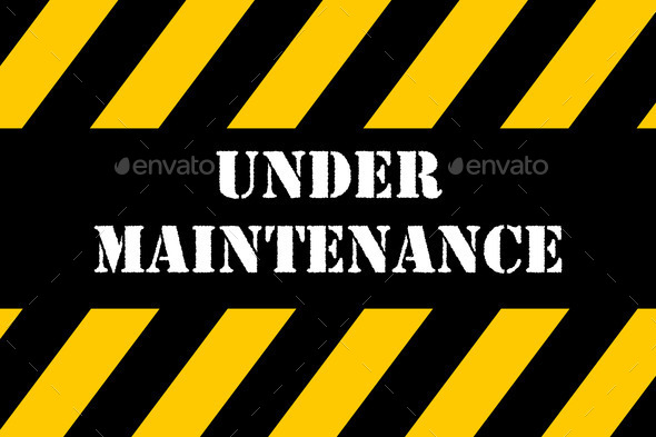 Under maintenance banner