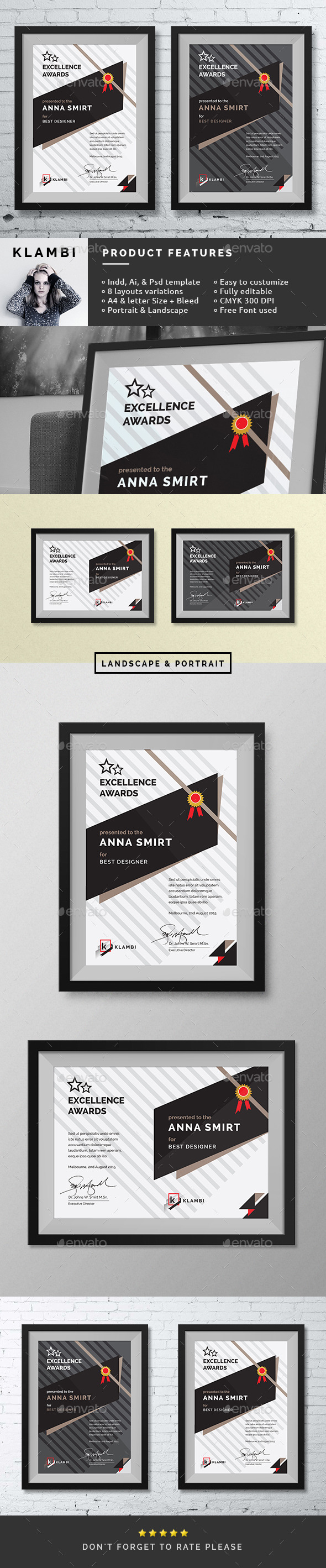 Fashion Awards Certificates (Certificates)