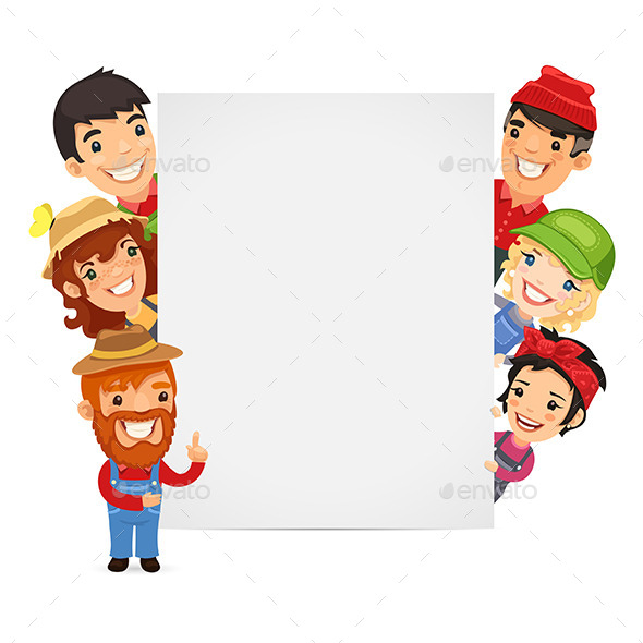 GraphicRiver Farmers Presenting Empty Banner 11269742 GraphicRiver Farmers Presenting Empty Banner 11269742