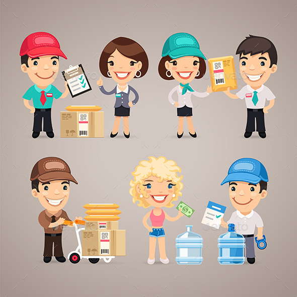 GraphicRiver Delivery Service Characters Set 11269717 GraphicRiver Delivery Service Characters Set 11269717