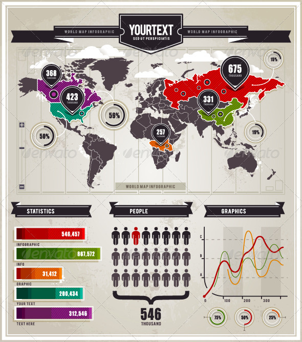 GraphicRiver Vector set of infographics elements 1130212 GraphicRiver Vector set of infographics elements 1130212