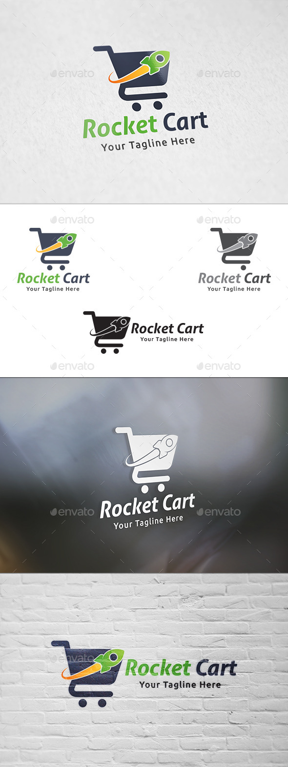 Rocket Cart - Logo Template (Objects)