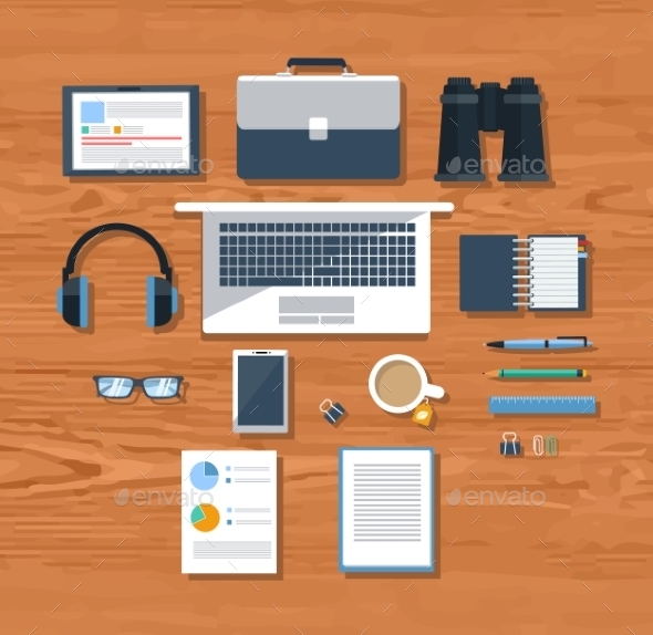 GraphicRiver Workplace Concept 11279933 GraphicRiver Workplace Concept 11279933