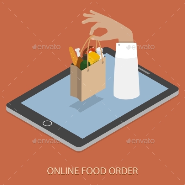 GraphicRiver Online Foood Ordering Concept Illustration 11280115 GraphicRiver Online Foood Ordering Concept Illustration 11280115
