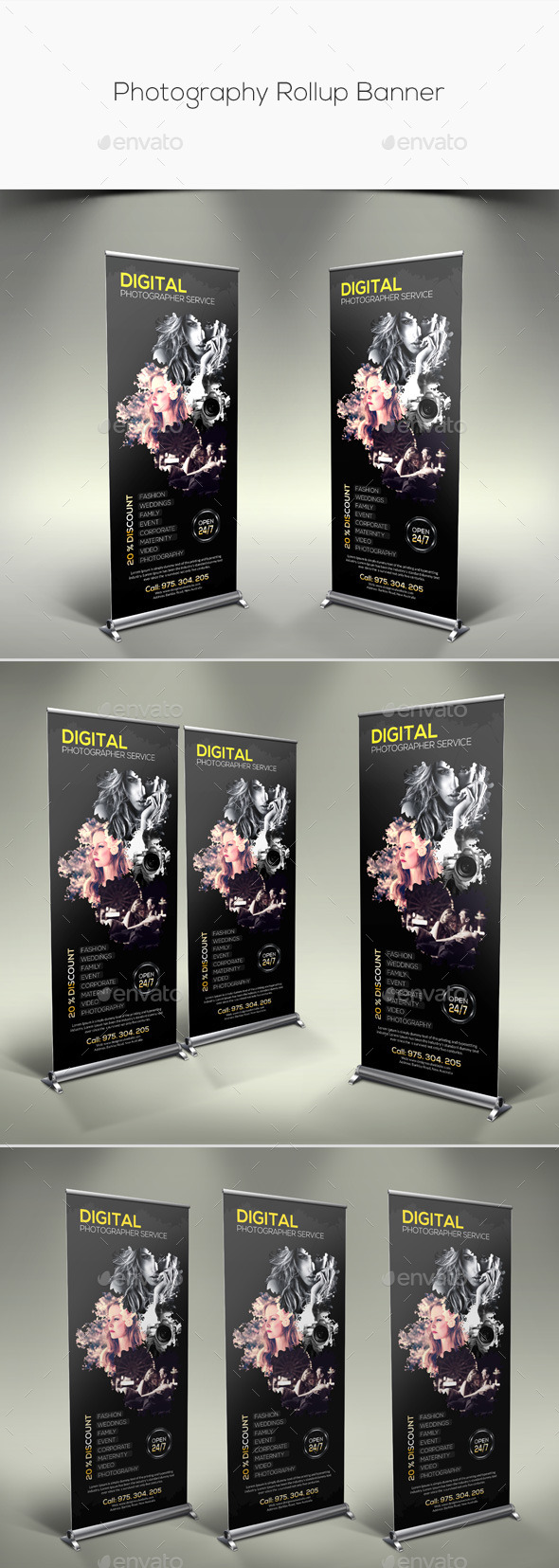 GraphicRiver Photography Rollup Banner 11280238 GraphicRiver Photography Rollup Banner 11280238