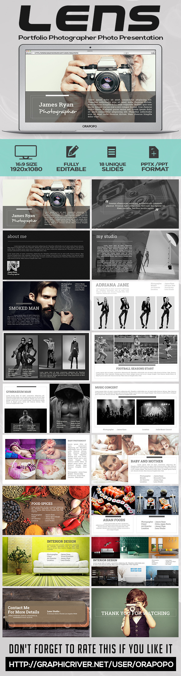 GraphicRiver Lens Portfolio Photographer Photo Presentation 11262034 GraphicRiver Lens Portfolio Photographer Photo Presentation 11262034