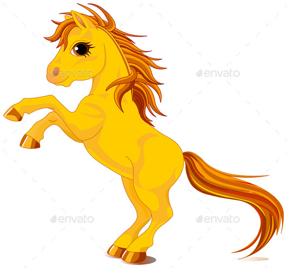 GraphicRiver Yellow Horse 11281733 GraphicRiver Yellow Horse 11281733