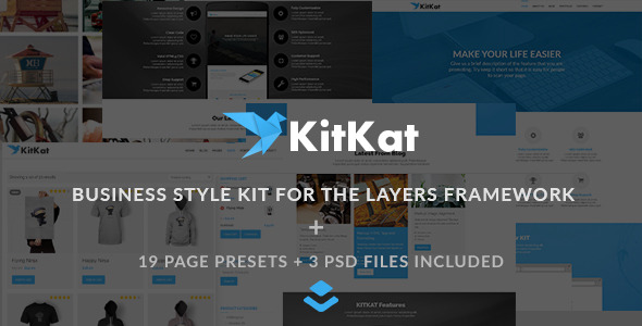 CodeCanyon KITKAT Business Layers WP Style Kit 11211283 CodeCanyon KITKAT Business Layers WP Style Kit 11211283