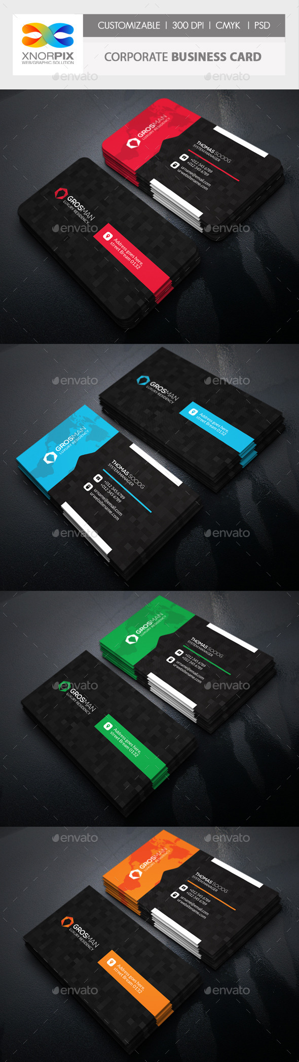 GraphicRiver Corporate Business Card 11281957 GraphicRiver Corporate Business Card 11281957