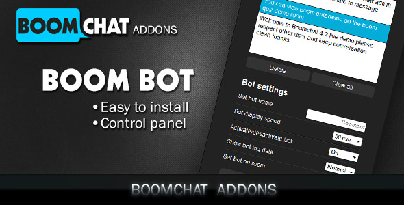 CodeCanyon Boombot addon for Boomchat PHP AJAX chat 11281995 CodeCanyon Boombot addon for Boomchat PHP AJAX chat 11281995