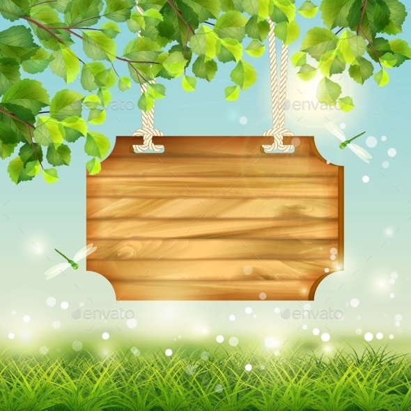 GraphicRiver Vector Summer Landscape 11282119 GraphicRiver Vector Summer Landscape 11282119