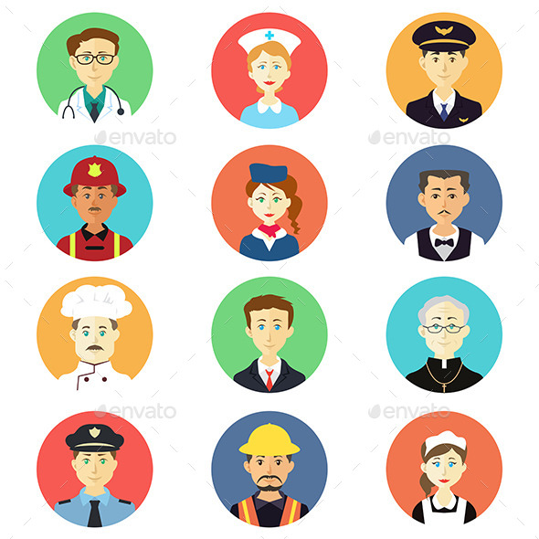 GraphicRiver Profession Icons 11282132 GraphicRiver Profession Icons 11282132