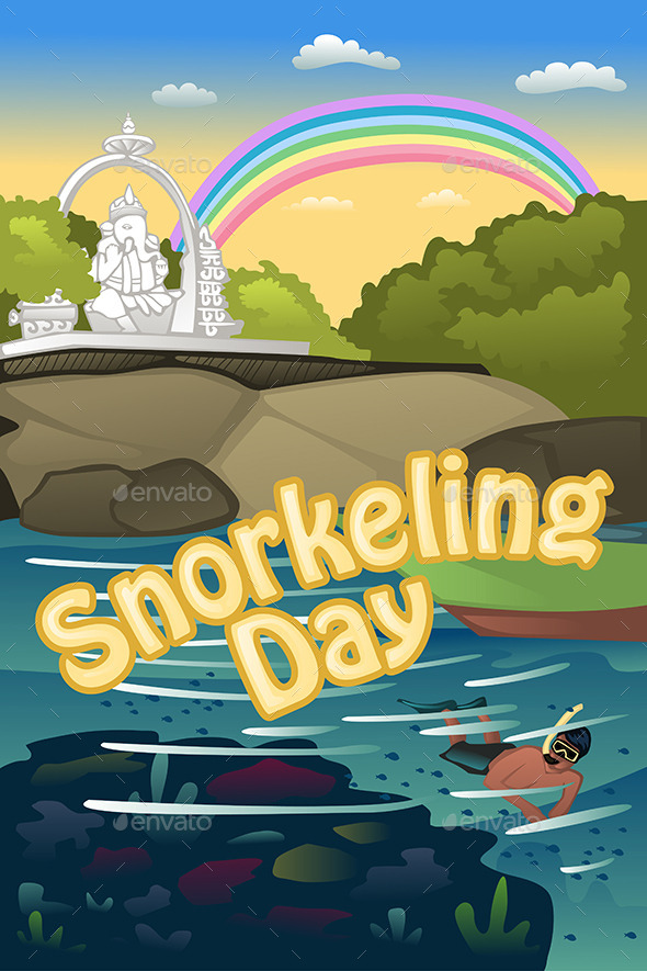 GraphicRiver Snorkeling Poster 11282164 GraphicRiver Snorkeling Poster 11282164