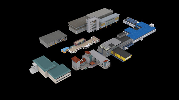 Building Package_A18 - 3DOcean Item for Sale