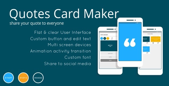CodeCanyon Quotes Card Maker App 11231410 CodeCanyon Quotes Card Maker App 11231410