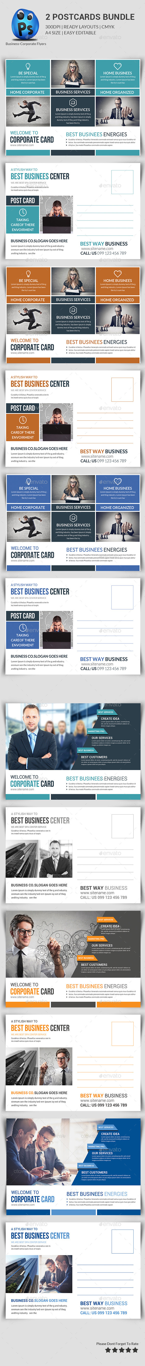GraphicRiver Multipurpose Business Postcard Bundle 11284800 GraphicRiver Multipurpose Business Postcard Bundle 11284800
