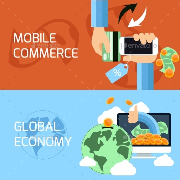 GraphicRiver Mobile Commerce And Global Economy 11284923 GraphicRiver Mobile Commerce And Global Economy 11284923