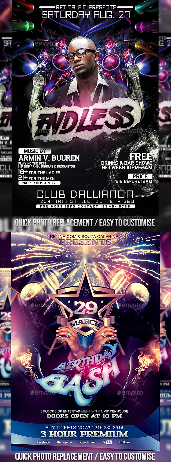 Endless Flyer Bundle (Clubs & Parties)