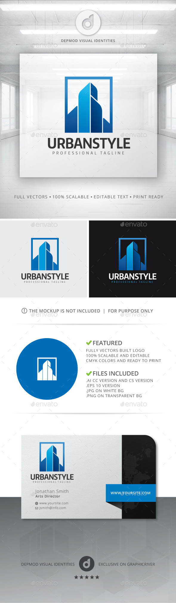 GraphicRiver Urban Style Logo 11288500 GraphicRiver Urban Style Logo 11288500