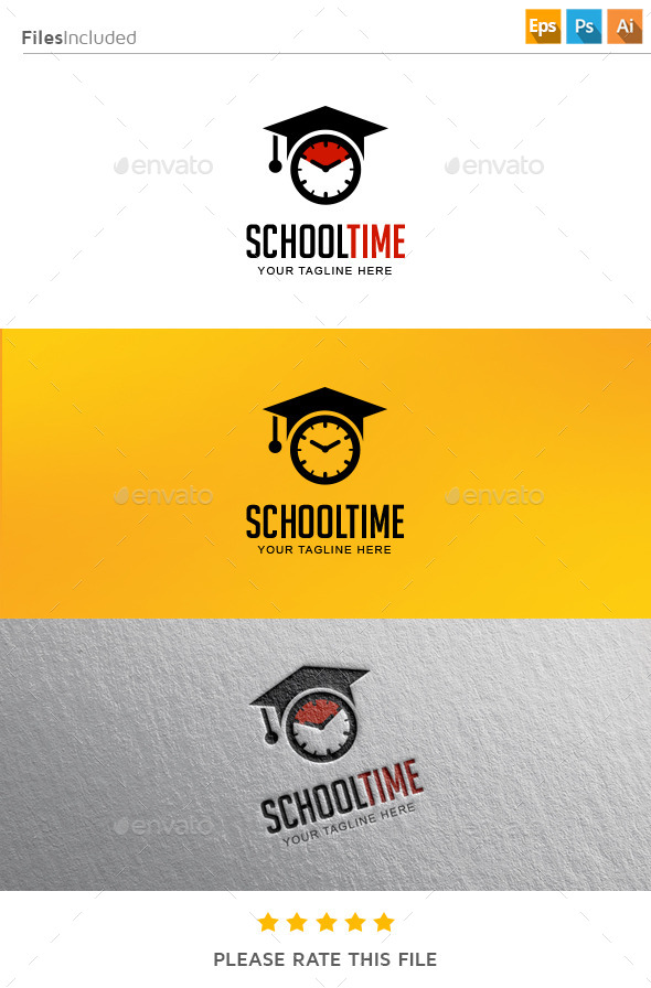 GraphicRiver School Time Logo 11288923 GraphicRiver School Time Logo 11288923