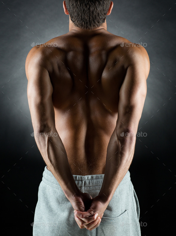 young male bodybuilder from back (Misc) Photo Download