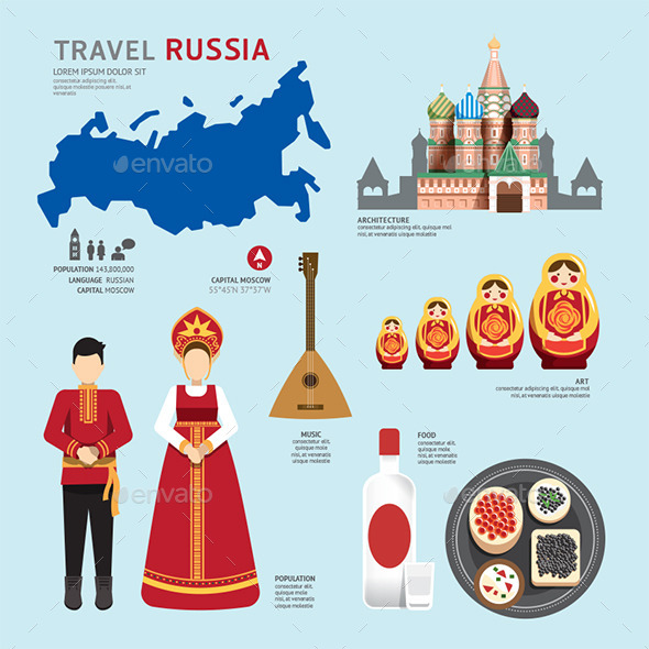 GraphicRiver Travel Concept Russia Landmark Flat Icons Design 11290548 GraphicRiver Travel Concept Russia Landmark Flat Icons Design 11290548