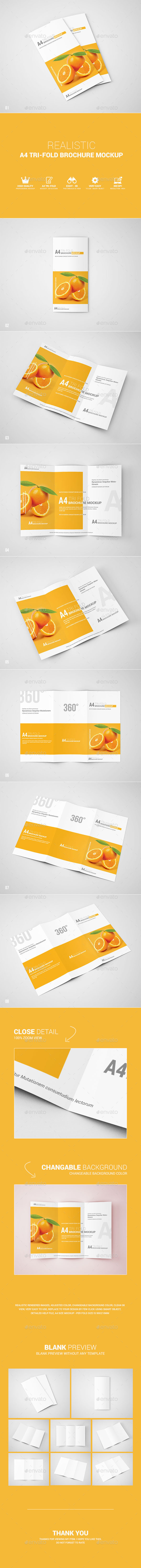 GraphicRiver A4 Tri-Fold Brochure Mockup 11292562 GraphicRiver A4 Tri-Fold Brochure Mockup 11292562