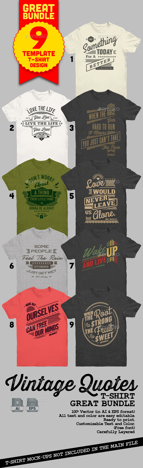 Download Download T Shirt Design Psd Design T Shirt Template Vintage Quotes T Shirt Bundle