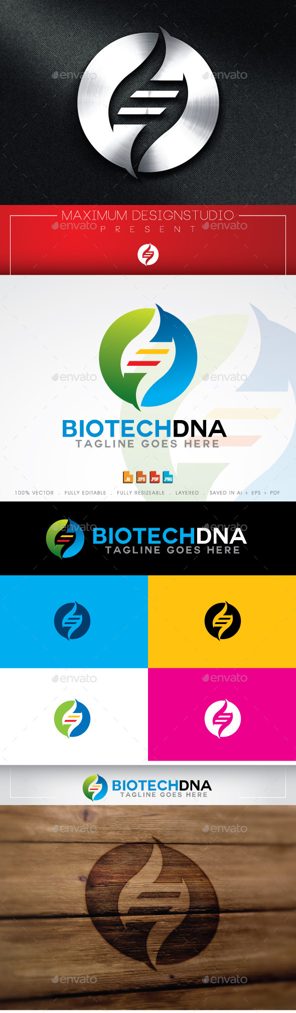 GraphicRiver Biotech DNA Logo Template 11295842 GraphicRiver Biotech DNA Logo Template 11295842