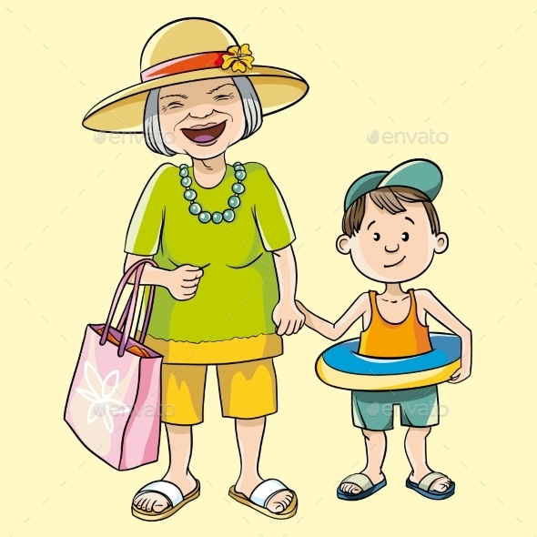 GraphicRiver Granny And Grandson 11297857 GraphicRiver Granny And Grandson 11297857