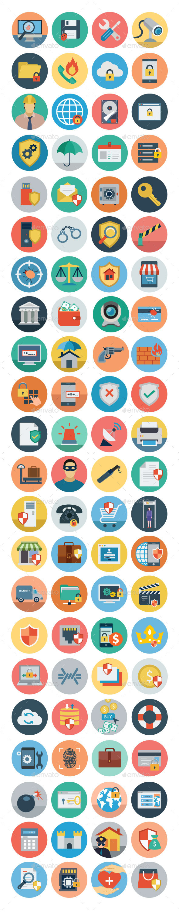 GraphicRiver 75& Flat Security Icons 11298186 GraphicRiver 75& Flat Security Icons 11298186