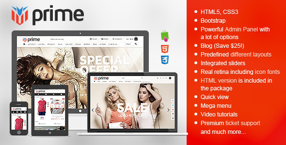 Prime - Responsive Prestashop Theme