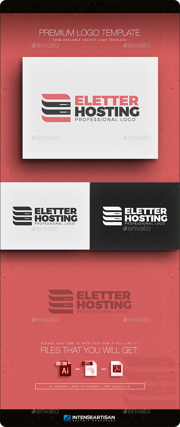 GraphicRiver Letter E Hosting Logo 11298388 GraphicRiver Letter E Hosting Logo 11298388