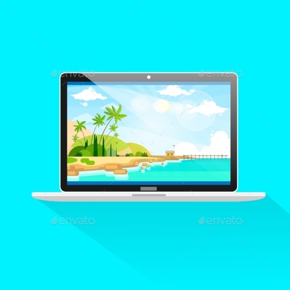 GraphicRiver New Modern Laptop Computer Front View Screen Icon 11298720 GraphicRiver New Modern Laptop Computer Front View Screen Icon 11298720
