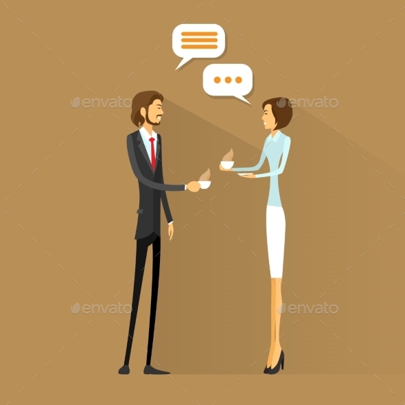 GraphicRiver Business People Drink Coffee Chatting Talking On 11298790 GraphicRiver Business People Drink Coffee Chatting Talking On 11298790