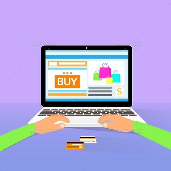 GraphicRiver Laptop Online Shopping Hands Type Buy Flat Design 11298883 GraphicRiver Laptop Online Shopping Hands Type Buy Flat Design 11298883