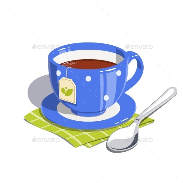 GraphicRiver Tea Cup and Spoon 11299286 GraphicRiver Tea Cup and Spoon 11299286