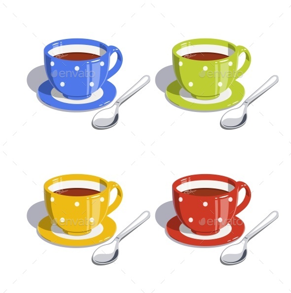 GraphicRiver Tea Cup and Spoon Set of Vector Illustrations 11299328 GraphicRiver Tea Cup and Spoon Set of Vector Illustrations 11299328