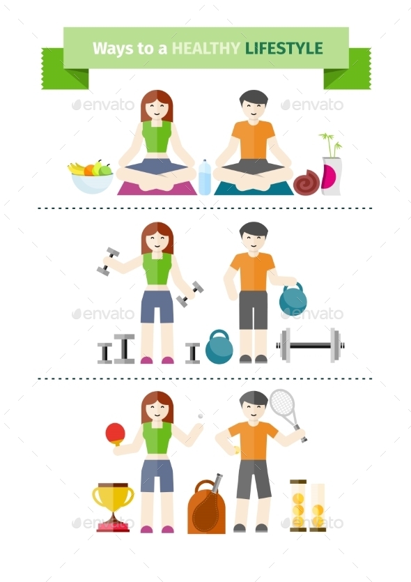 GraphicRiver Concept Of Healthy Lifestyle 11300652 GraphicRiver Concept Of Healthy Lifestyle 11300652