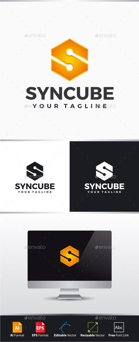 GraphicRiver Sync Cube Letter S Logo 11290554 GraphicRiver Sync Cube Letter S Logo 11290554