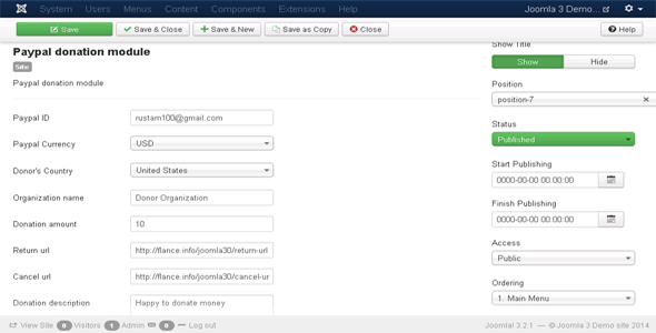 CodeCanyon Joomla Paypal Donation Module 6805103 CodeCanyon Joomla Paypal Donation Module 6805103