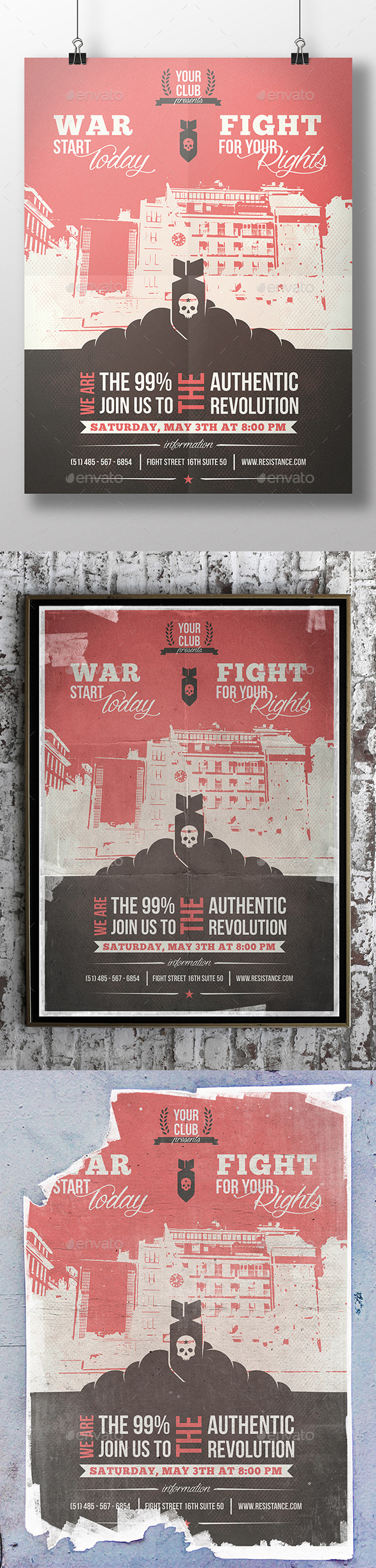 World War Flyer Template (Miscellaneous)