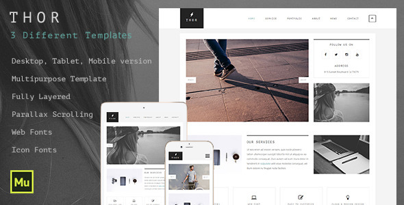 Thor - Creative Multipurpose Muse Template