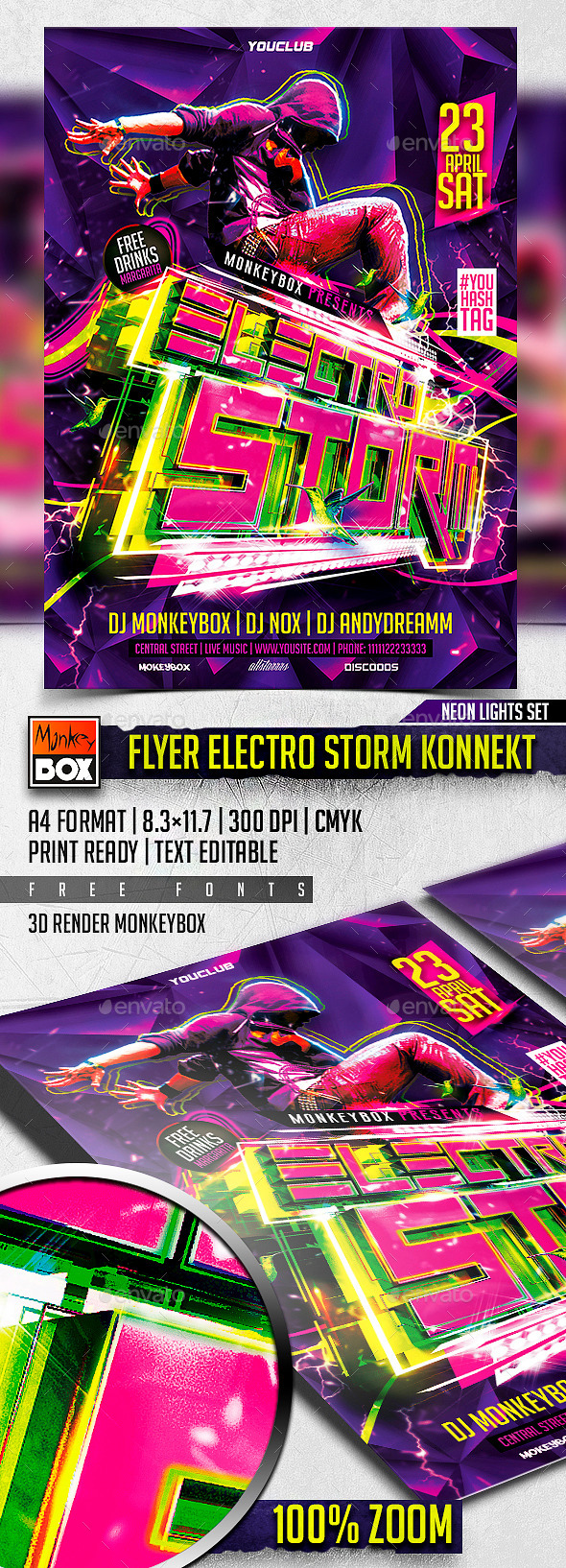 Flyer Electro Storm Konnekt (Clubs & Parties)