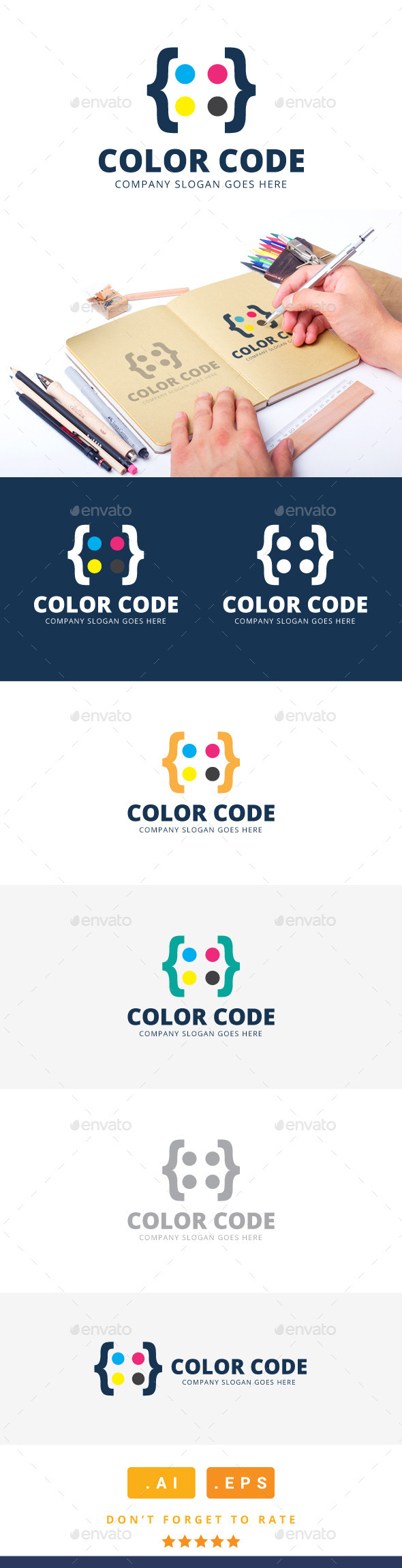 GraphicRiver Color Code Logo 11304953 GraphicRiver Color Code Logo 11304953