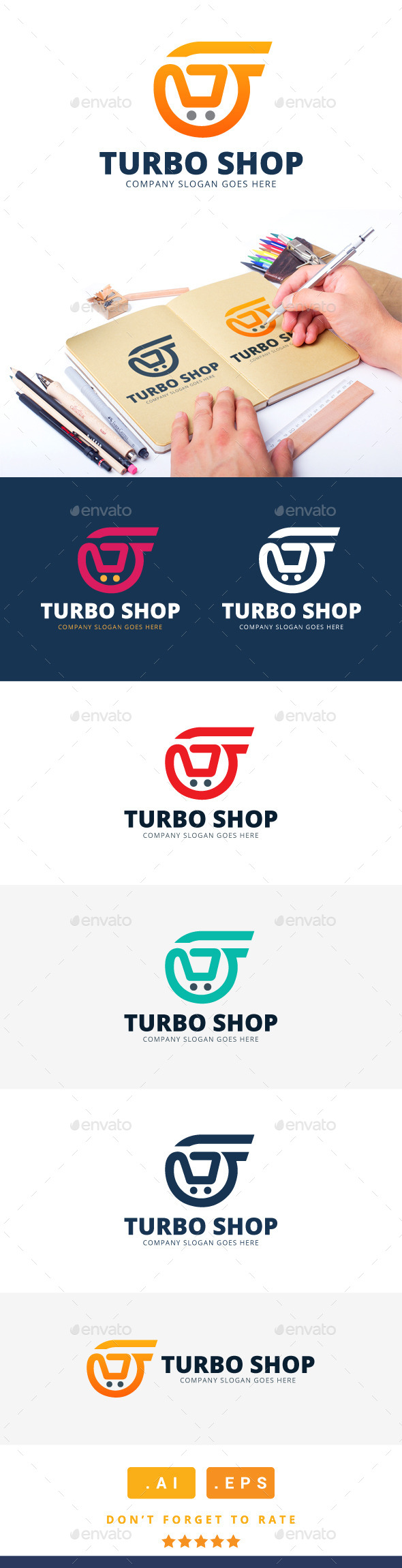 GraphicRiver Turbo Shop Logo 11304980 GraphicRiver Turbo Shop Logo 11304980