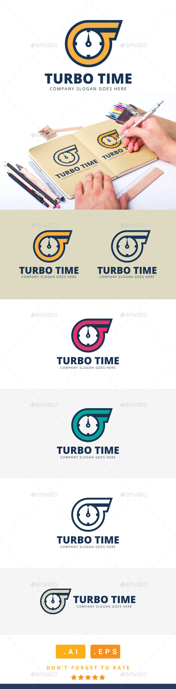 GraphicRiver Turbo Time Logo 11304982 GraphicRiver Turbo Time Logo 11304982