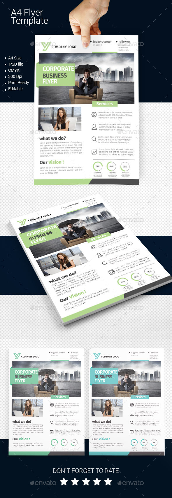 A4 Business Flyer Template 06 (Corporate)