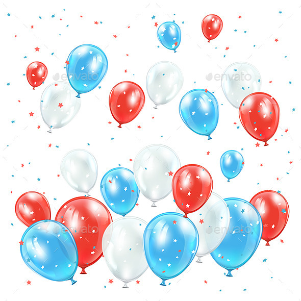 GraphicRiver Independence Day Balloons 11306543 GraphicRiver Independence Day Balloons 11306543