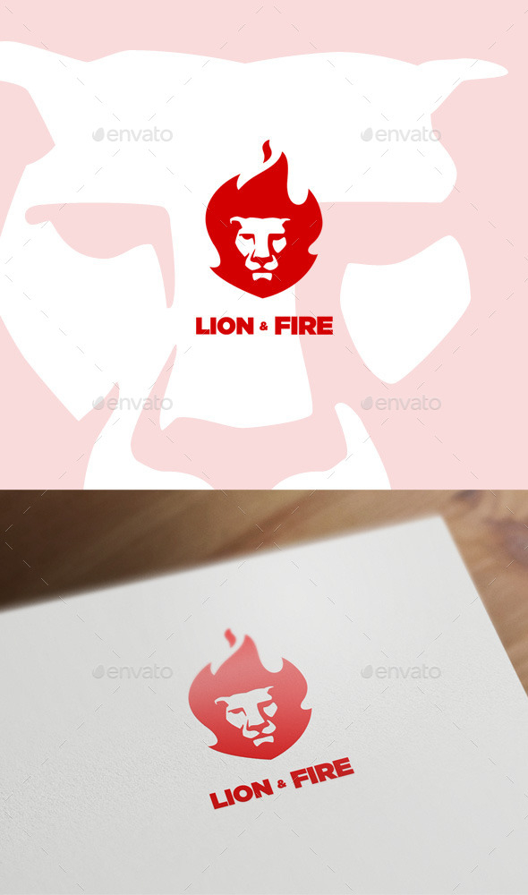 GraphicRiver Lion & Fire 11306707 GraphicRiver Lion & Fire 11306707
